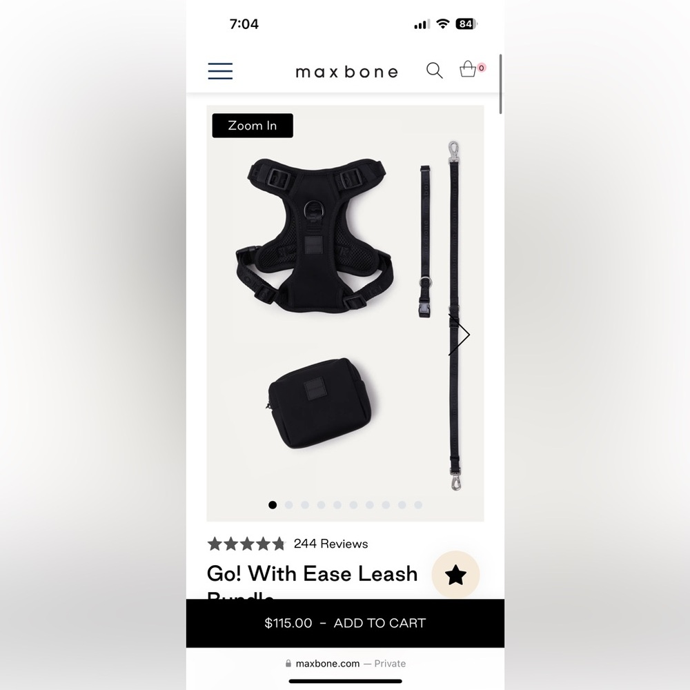 NEW Maxbone leash size S